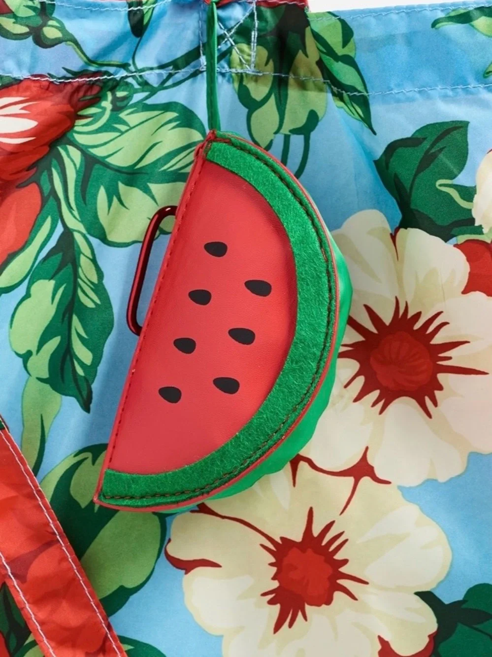 Farm Rio Fruit Bag in Watermelon. Packable. Brand new!